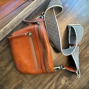 Leather, cross body, Fanny pack